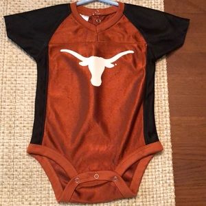 Longhorn jersey onesie 6-9 months